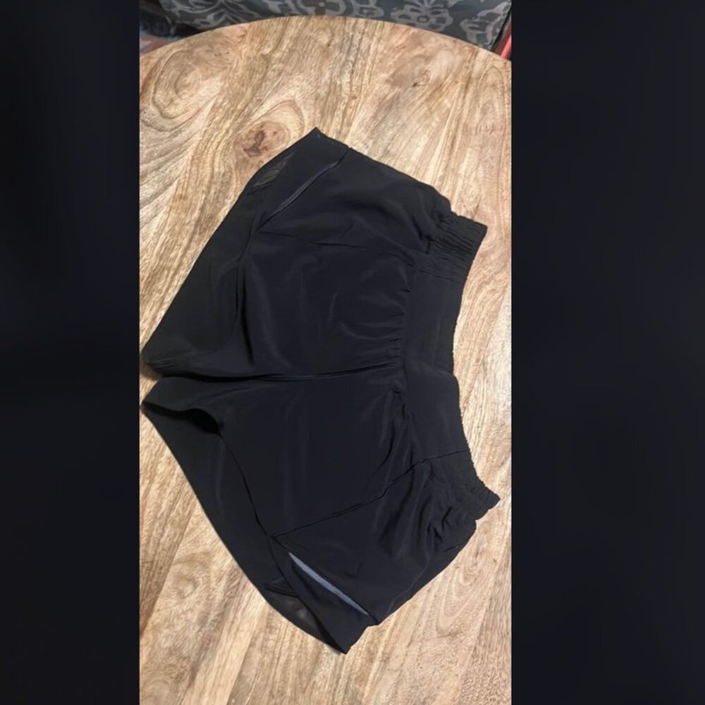 Black Lululemon shorts size 8